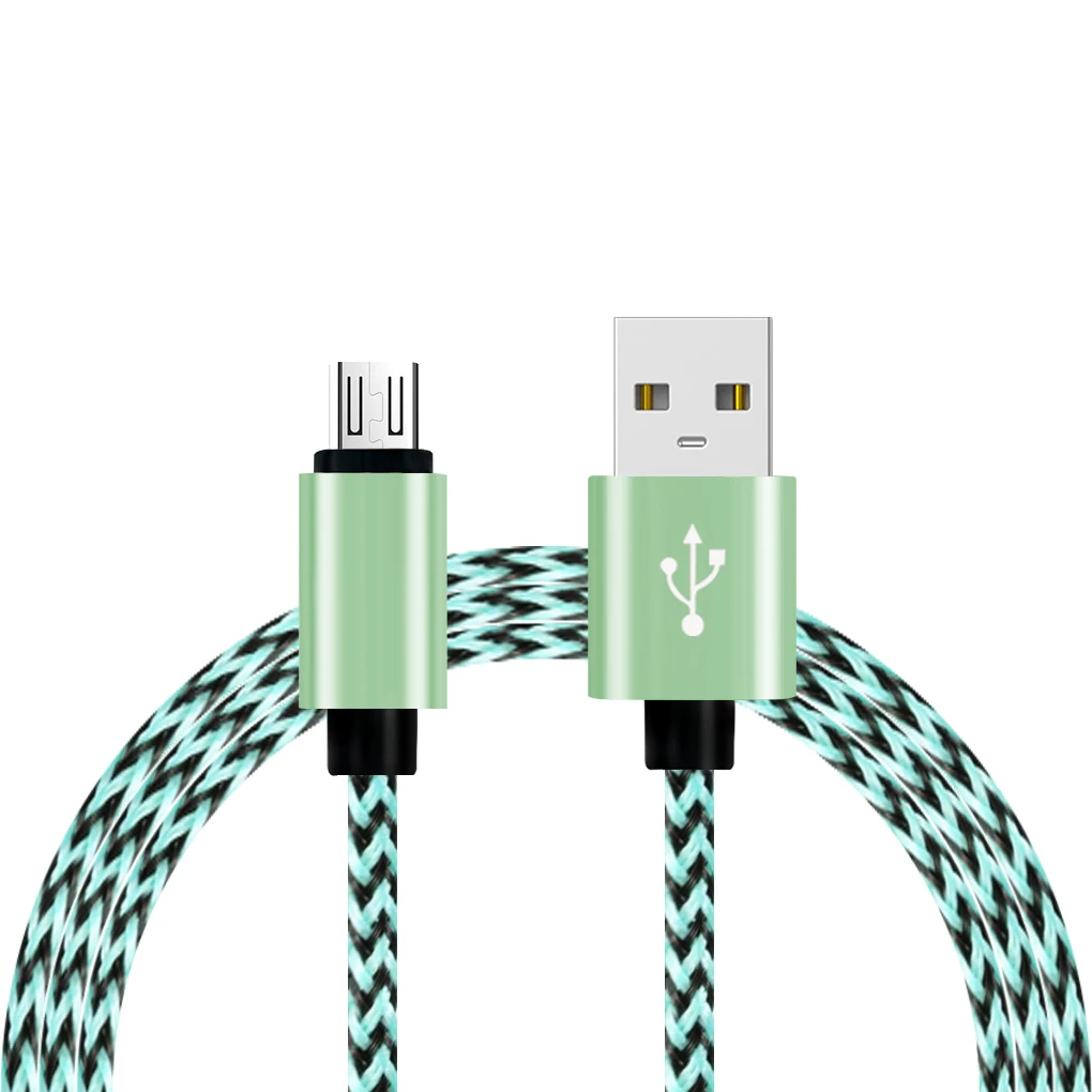 Микро USB кабель, быстрая зарядка, нейлоновое зарядное устройство Braide для samsung Galaxy S7 S6 S5, Xiaomi Redmi, huawei, мобильный телефон для LG