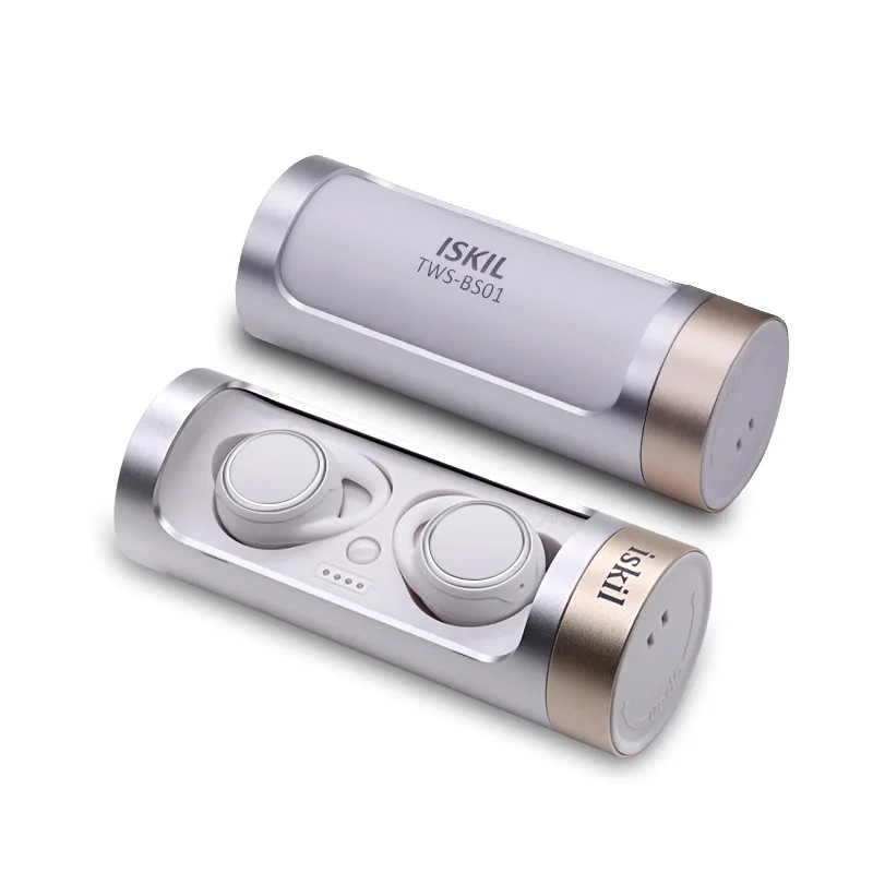 TWS Беспроводная bluetooth-гарнитура с громкой связью, стерео спортивные bluetooth-наушники с зарядным устройством, вращение на 360 градусов