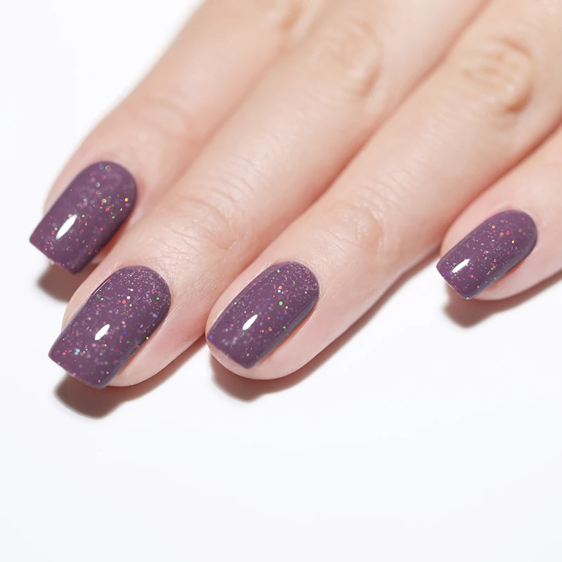 LILYCUTE 5ml Color Gel Polish Holographic Colorful Glitter Sequins UV Soak Off Long Lasting Gel Polish Nail Art Varnish