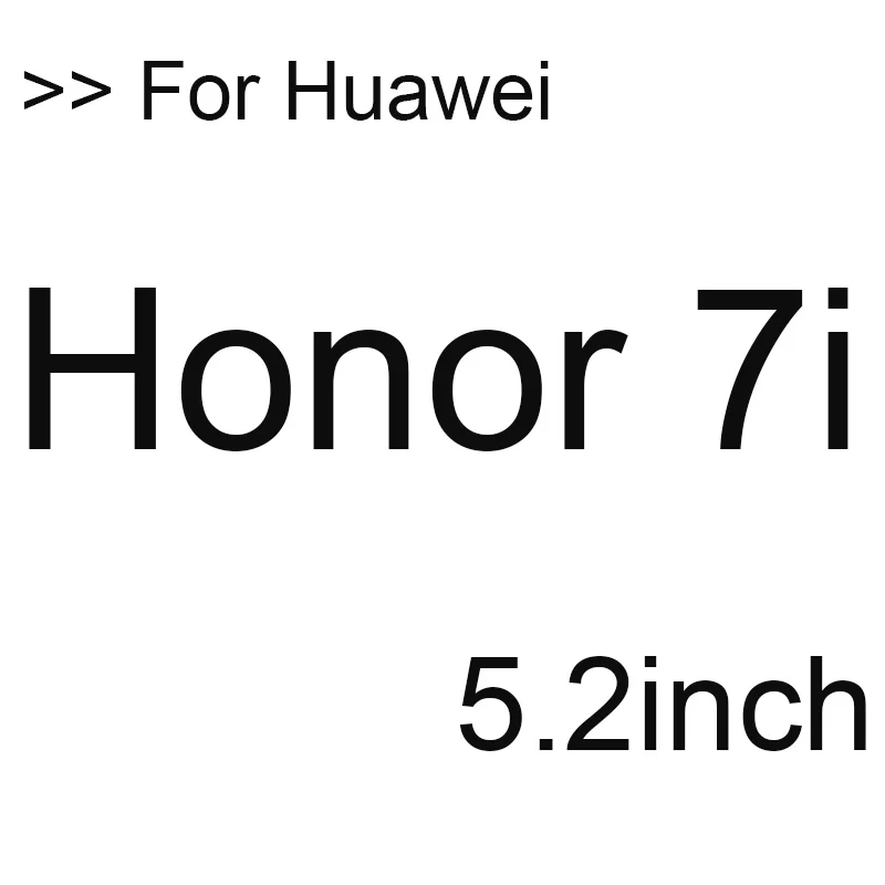 9 H закаленное стекло для huawei Honor 7X Honor 7A 7C Pro 7 7i Защитная пленка для экрана на Hauwei Honor7 Honor7i Honor 7 cpro - Цвет: Honor 7i