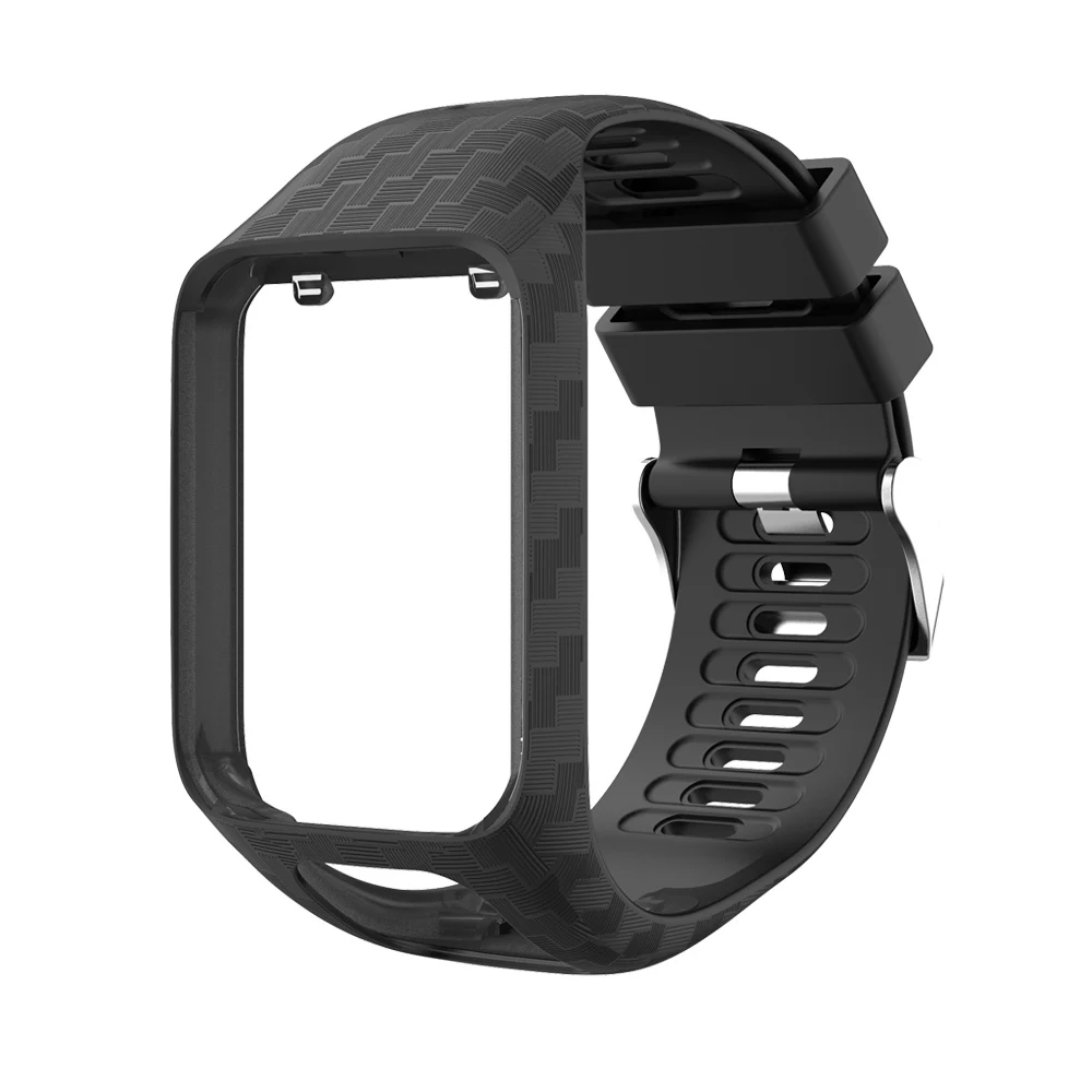 2 в 1 силиконовый сменный Браслет для часов Ремешок с рамкой для Tomtom Runner 2 3 Spark 3 gps Golfer Смарт часы спортивные повязки ремешок