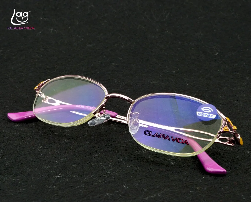 Женские очки для чтения с классическим украшением защитой от синего света + 1 0 5 2 3