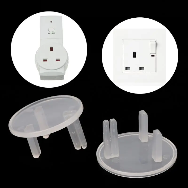 

10 Pcs UK Power Socket Cover Plugs Kids Electrical Safety Protector Sockets