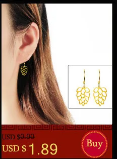 DIANSHANGKAITUOZHE Mandala Earring Lotus Clover Gold Colour Famous Brand Earring for Women Vintage Pendientes Mujer Body Jewelry