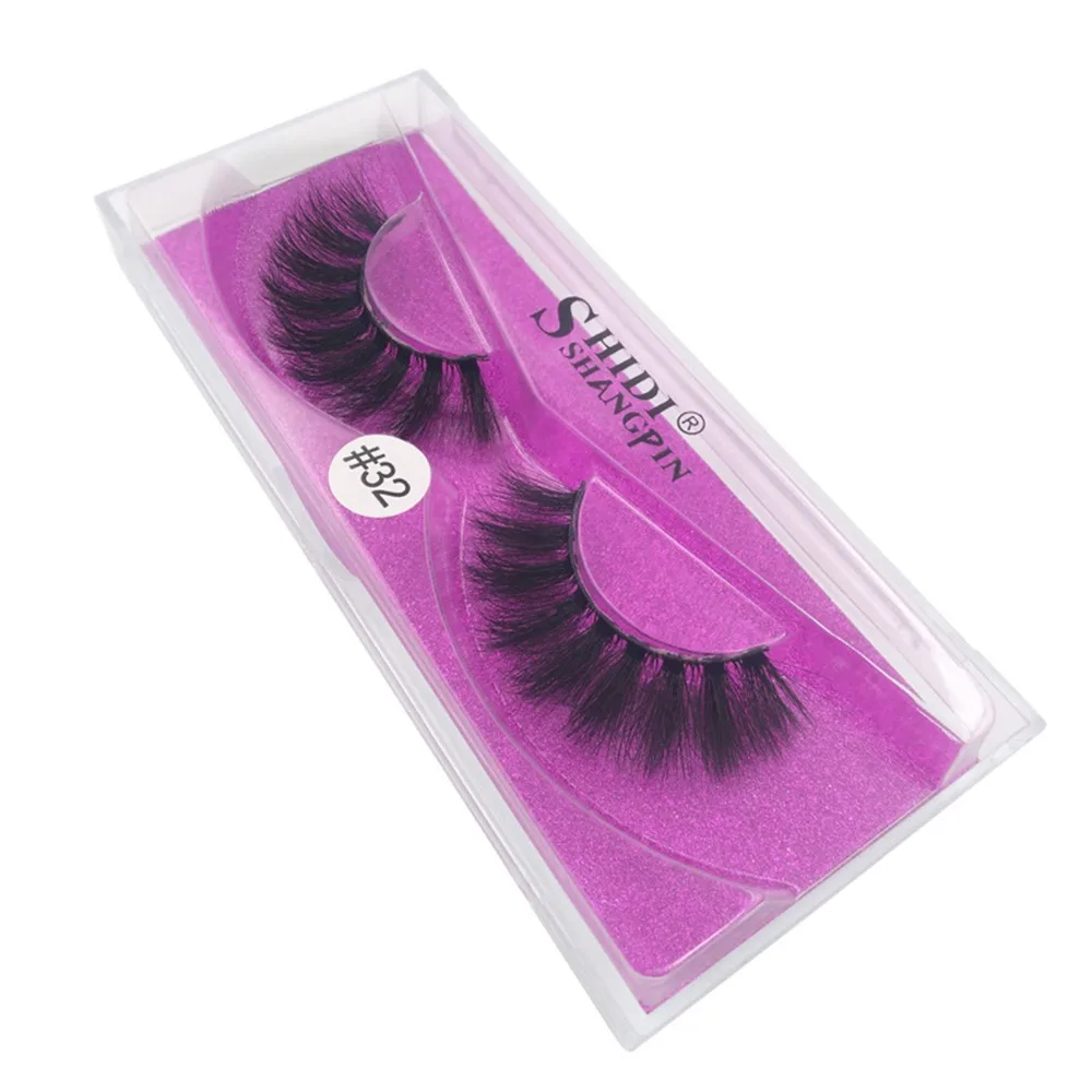 

1 box mink eyelashes natural long 3d mink lashes hand made false eyelashes full strip lashes makeup false eyelash