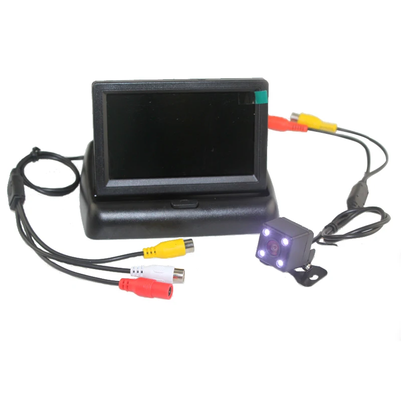 Blchc 4 3 "цветной TFT ЖК дисплей складной монитор заднего вида автомобиля +