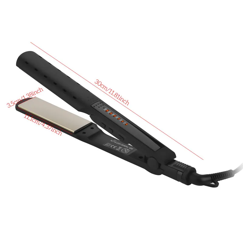 Светодиодный дисплей анион плоский утюг широкая пластина Керамический