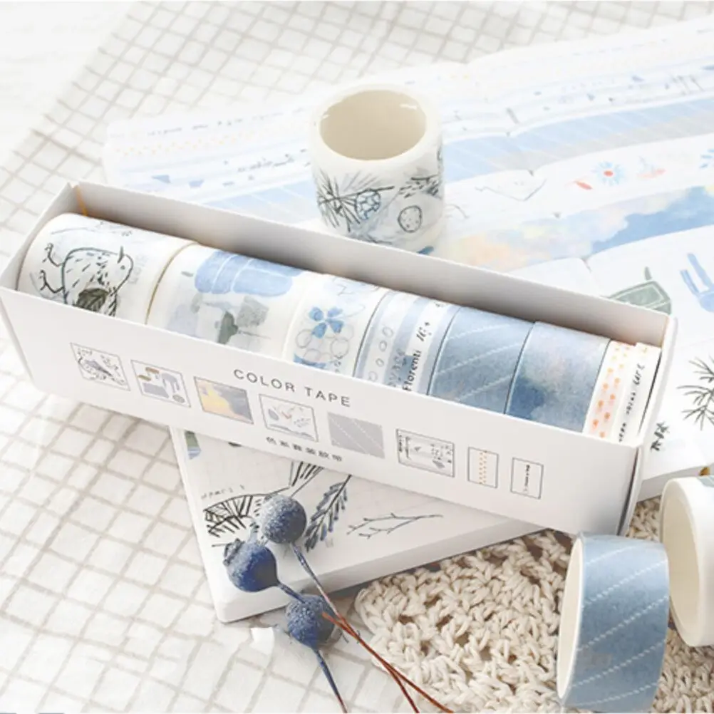 8 шт./лот животные облака растения лента для декорации Washi клейкая Diy Скрапбукинг