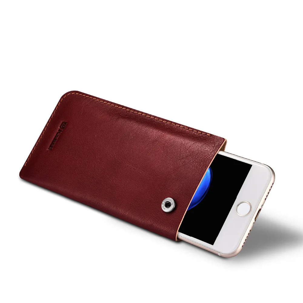 Icarer Высококачественный винтажный чехол из натуральной кожи первого слоя с