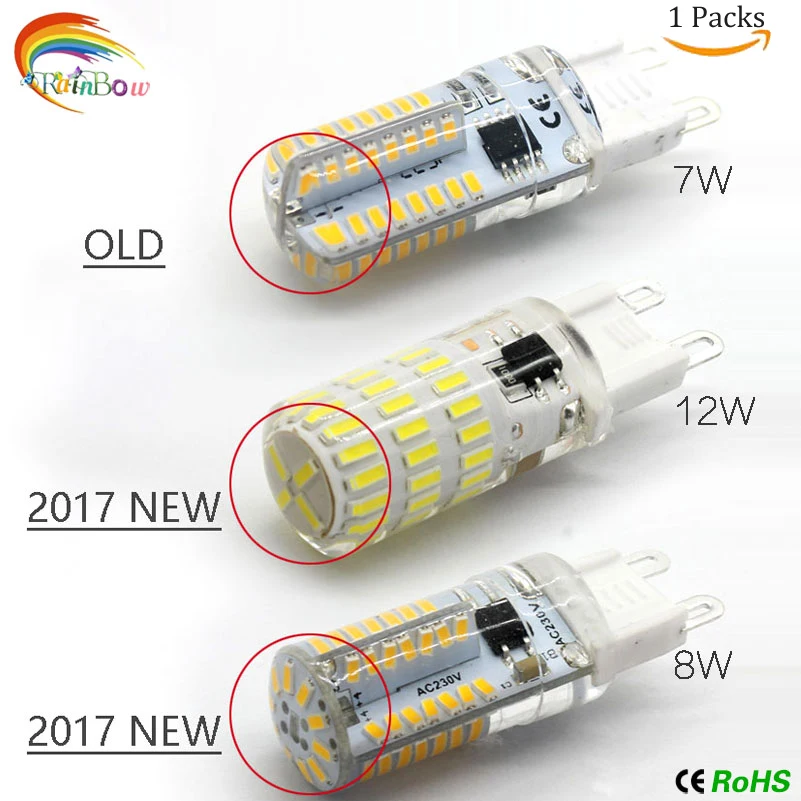 Новый G9 led 220 В SMD 2835 g4 12 bombilla 3 Вт 5 8 10 лампада светодиодная лампа Освещение Заменить