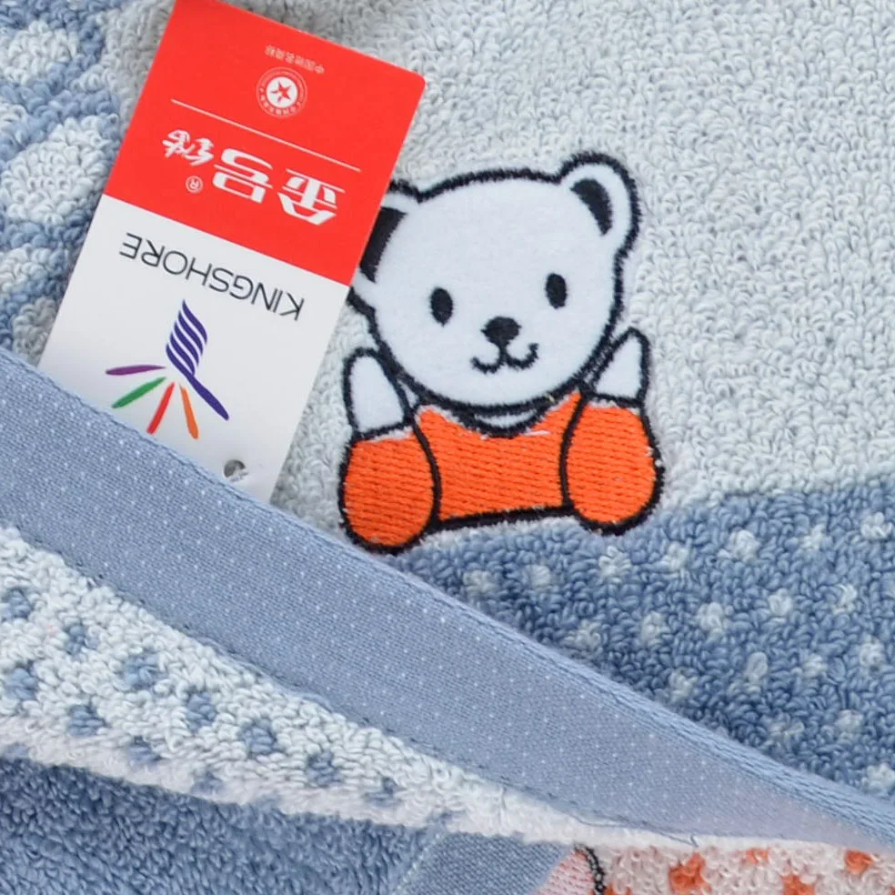 100% Хлопковое полотенце мультяшный медведь раскрученное квадратное маленькое