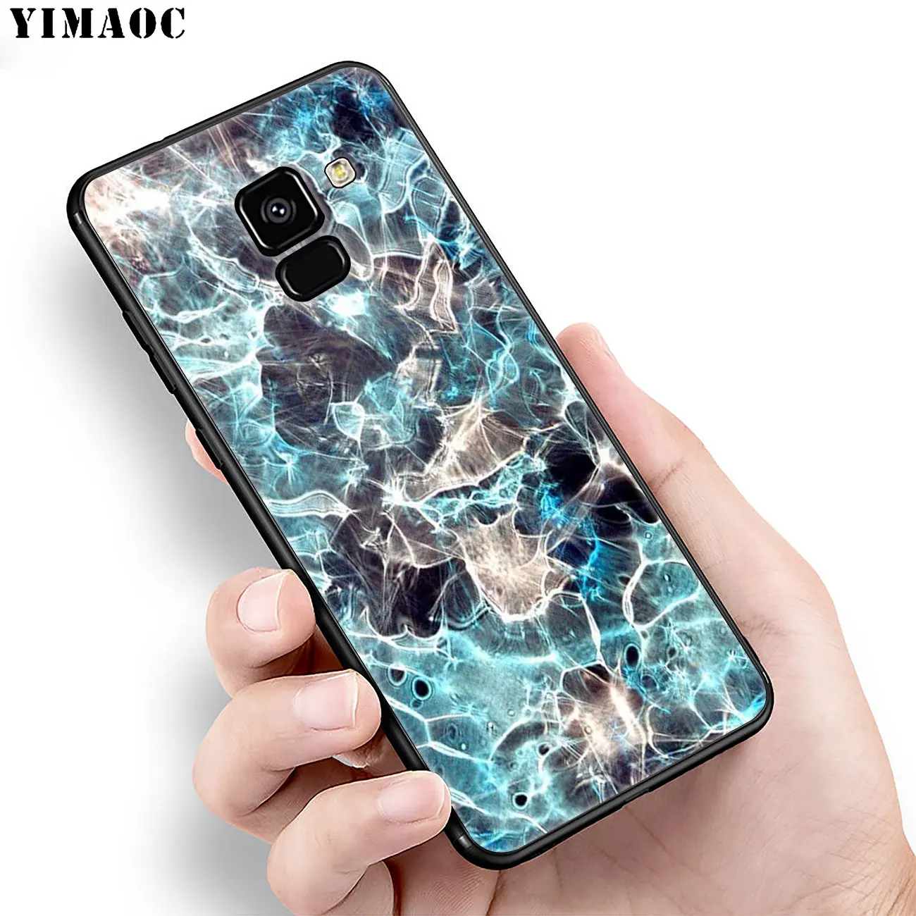 waves ocean water light refractions Soft Phone Case for Samsung Galaxy A6 A9 A8 A7 2018 A3 A5 2016 2017 Note 9 8 10 Plus Lite | Мобильные