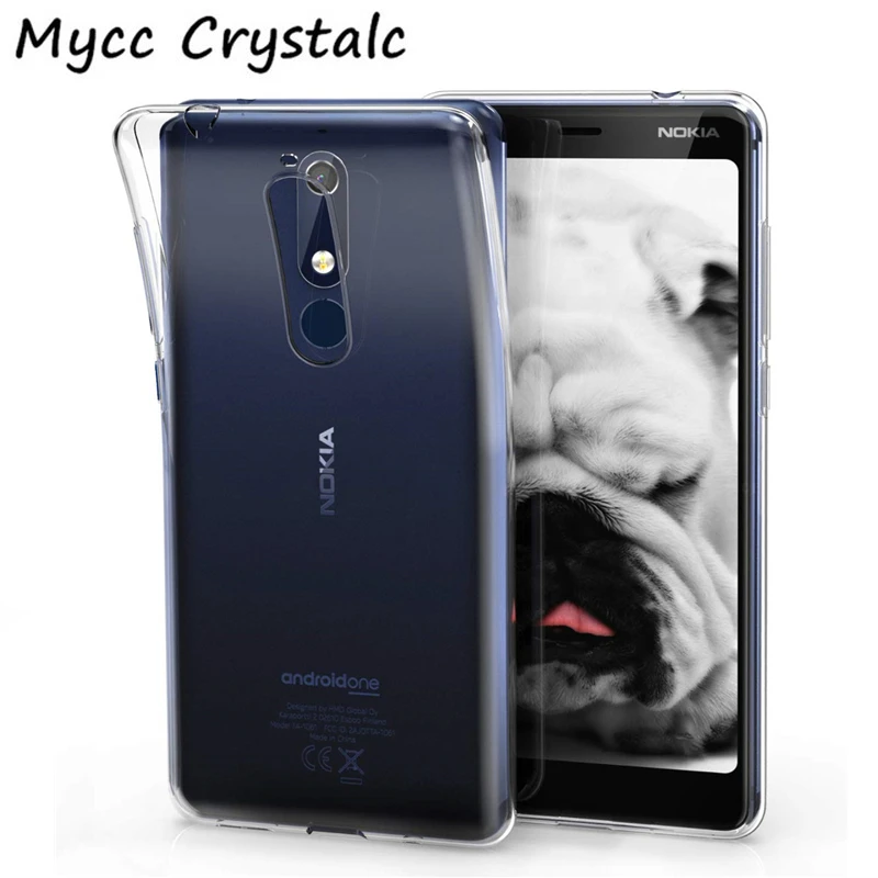 Ультратонкий Прозрачный мягкий чехол из ТПУ для Nokia 5 2018 Nokia5 TA 1061 1075 1076 1081 |Бамперы|