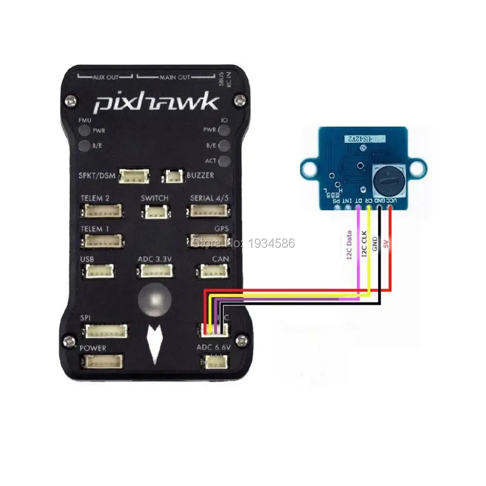 Контроллер полета IIC Pixhawk APM ультразвуковой датчик измерения расстояния US42 модуль