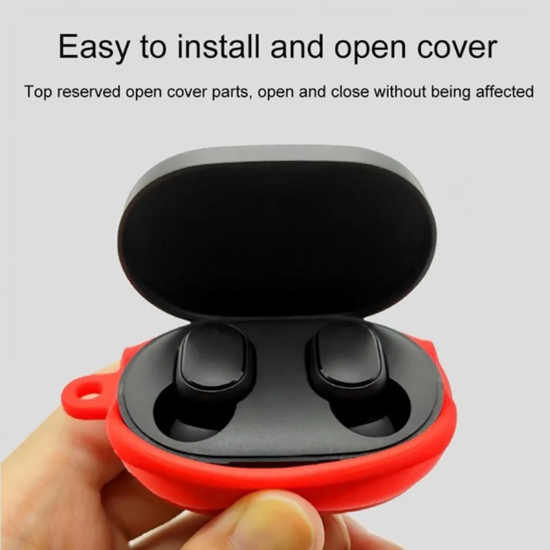 1pc Silicone Protective Case for Airdots Youth Version Xiaomi Wireless Bluetooth Headset Headphone Cover Redmi | Электроника