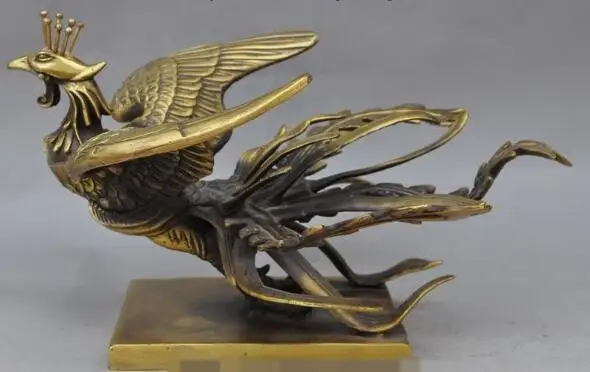 Бесплатная доставка S01421 статуя в стиле Народной имитации птиц Феникса павлина |