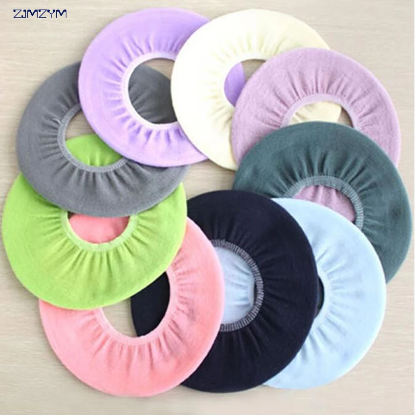 

1pc O-Type Toilet Seat Cover Bathroom Warmer Cloth Washable Pads Soft Comfortable Toilet Mat Cover Pads Color Randomly