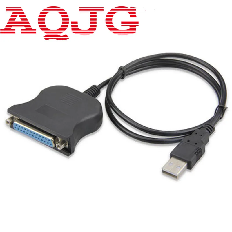 Новый кабель преобразователь с USB 1 на DB25 портом мама LPT черный Usb 1284 для компьютера