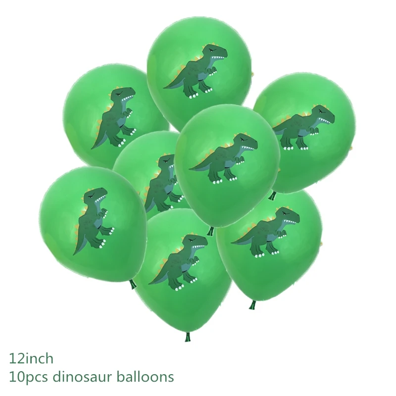 10pcs dinosaur2 Динозавр вечерние принадлежности динозавр бумажный шарик гирлянда на день рождения детей, мальчика вечерние украшения мир Юрского периода джунгли вечерние украшения - Цвет: 10pcs dinosaur2