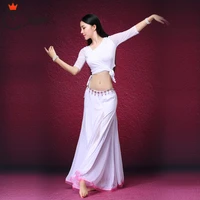 belly dance costume set skirt outfit dance practice wear special design modal dress very comfortable 3pcsset top jacket skirts