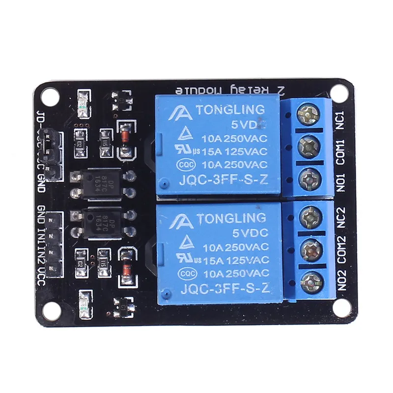 5V 2 канальный релейный модуль для Arduino Uno R3 Raspberry Pi реле Интерфейс платы Raspberry модуль Управление доска с Оптрон