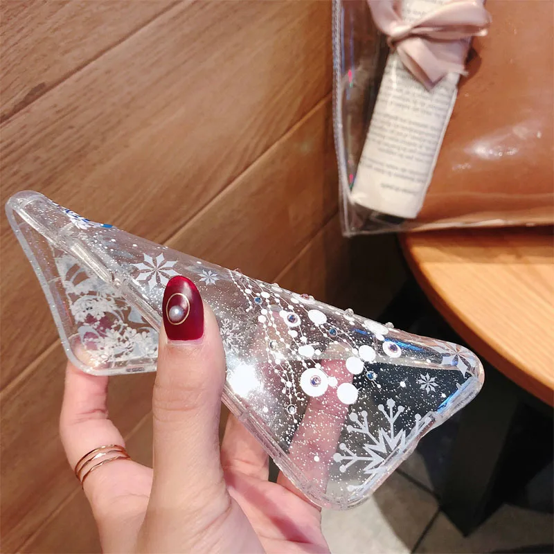 Цветочные лошадь девчачьи блестки Звезда Bling блесток телефонные чехлы для iPhone 6 6s