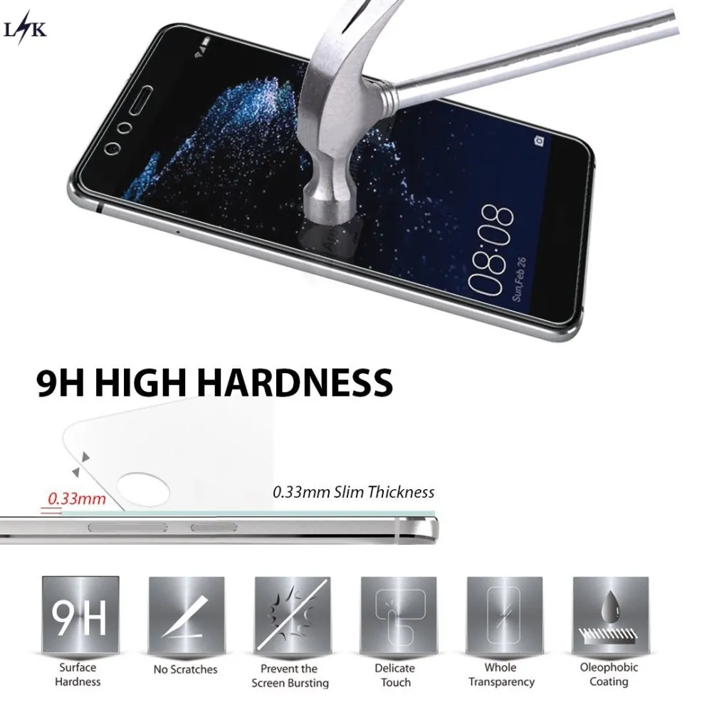 Для Huawei P10 Lite Протектор Экрана LK [3-Pack] Закаленное Стекло-Экран для Honor | Мобильные
