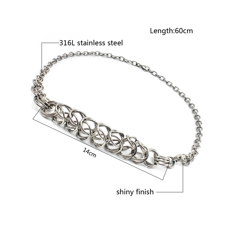 2017 Fashion Jewelry Western Hiphop Style Necklaces 316L Stainless Steel Chains for Women High Quality | Украшения и аксессуары
