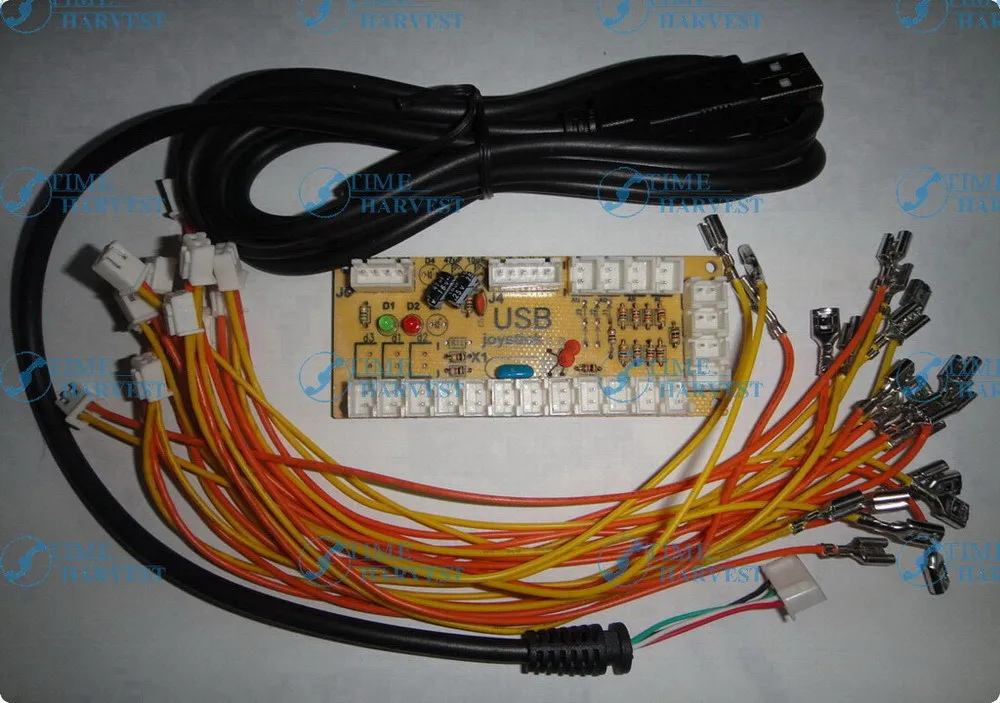 2 шт. USB к Аркады адаптер jamma 1 плеер той же версии ПК аркадная конвертер компьютер