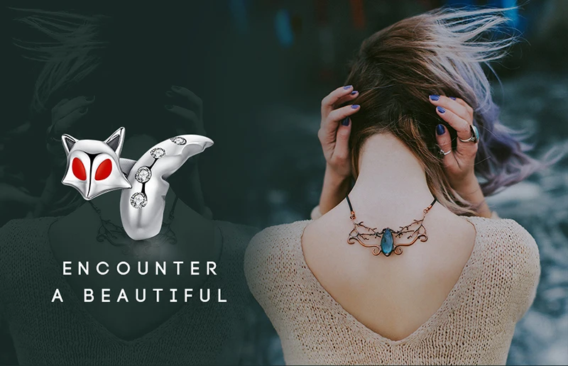 JewelryPalace серебряные бусины 925 пробы талисманы лиса животных Бусины Подходят модные браслеты ювелирные изделия для женщин девочек DIY ювелирные изделия