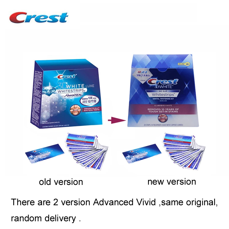3D отбеливание зубов Whitestrips Расширенный яркие гигиена полости рта продукты 7/10/14