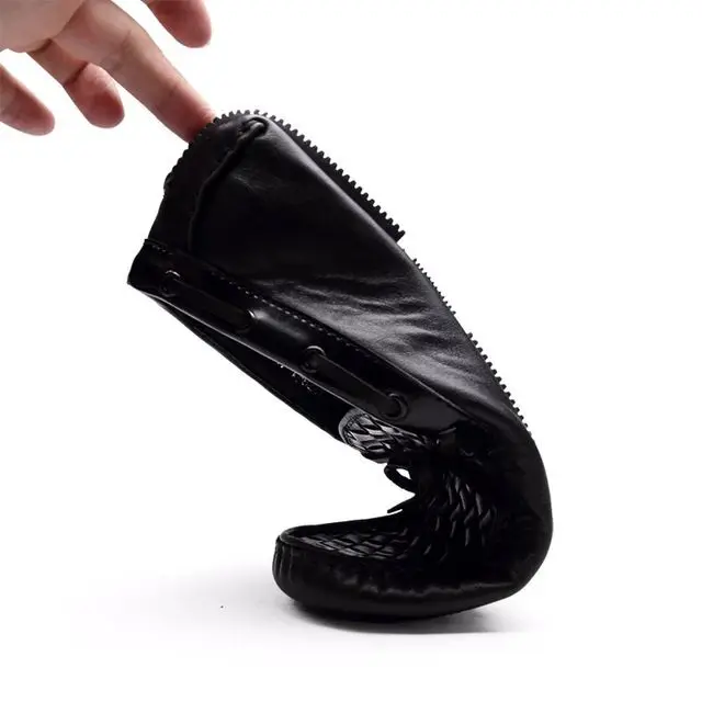 Мужчины повседневная обувь из натуральной кожи моды дышащая Мокасины ноги