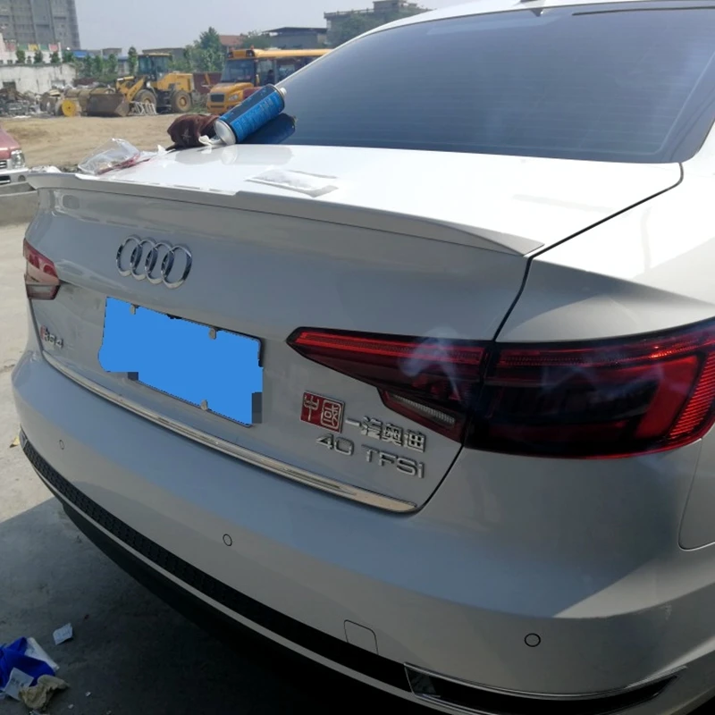 Для Audi A4 B9 задний багажник спойлер Высокое качество ABS Материал грунтовка Цвет для хвостовой части автомобиля декоративное крыло