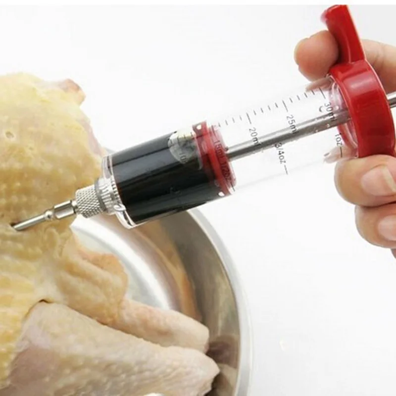 QuickDone маринад инжектор мясо шприц Нержавеющая сталь иглы курица свинина