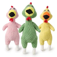screaming chicken squeeze sound toy pets dog toys product shrilling decompression tool squeak vent chicken toy 3 size