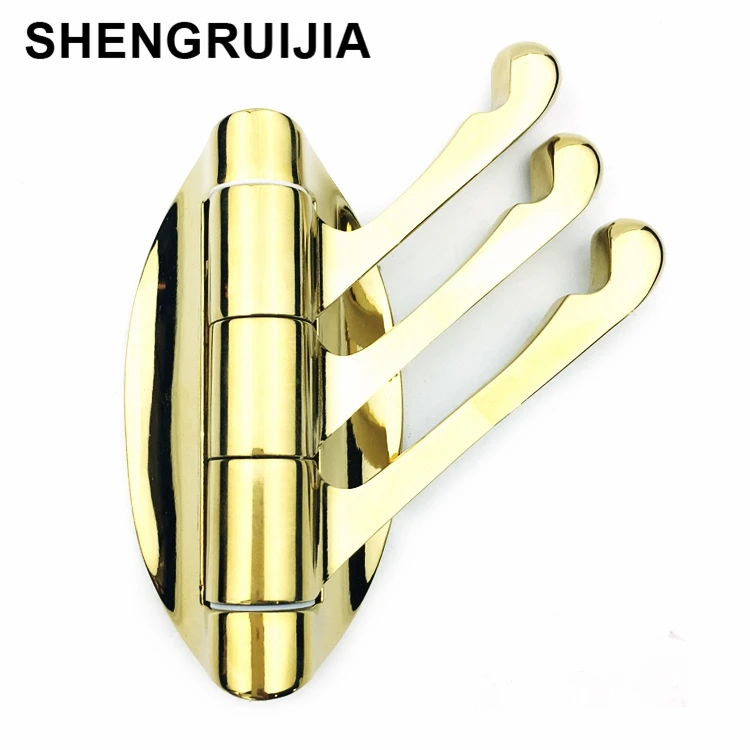 SHENGRUIJIA новинка хорошее качество низкая цена золотые крючки для полотенец
