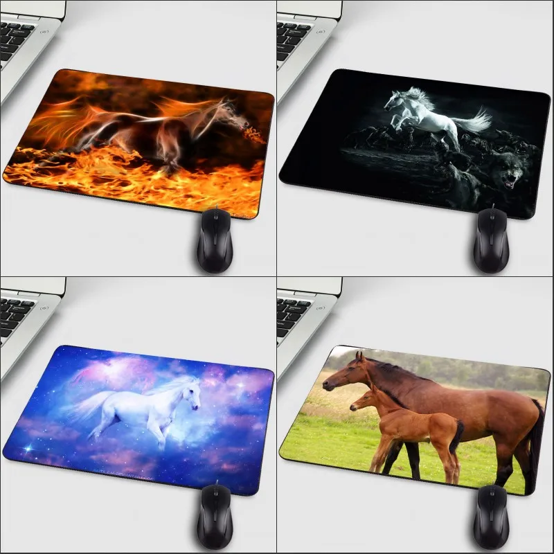 Коврик для мыши с рисунком животных Mairuige Cool Fire Horse Hadsome игровой коврик планшета