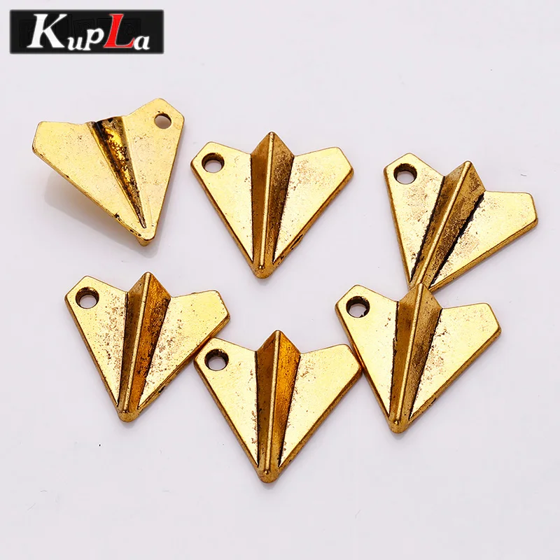 Kupla винтажные металлические маленькие амулеты для самолета оригами модные DIY