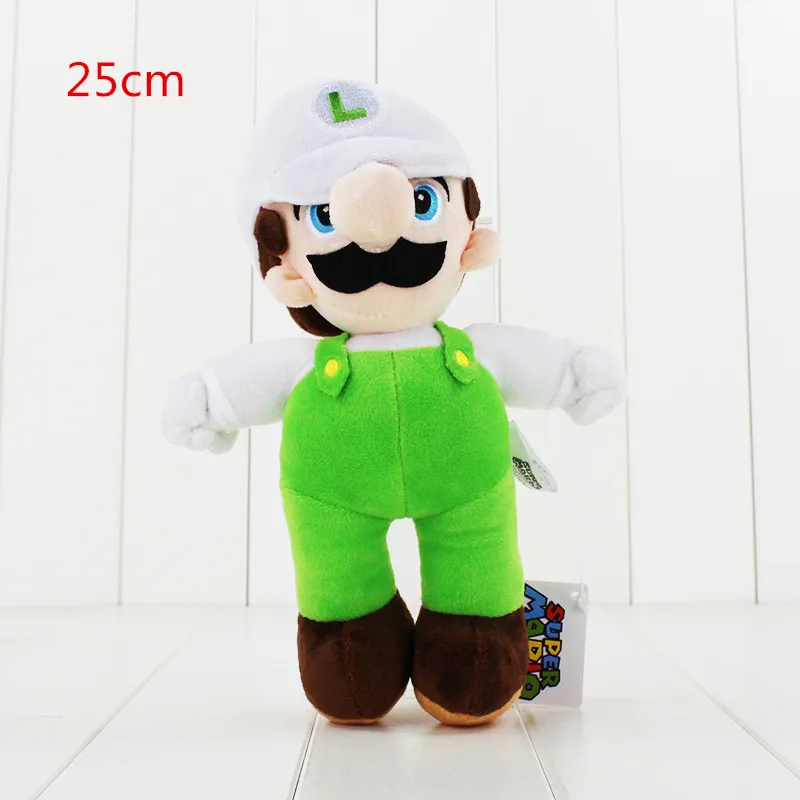 17-25 см Super Mario Bros Супер Марио и Луиджи toadette Плюшевые игрушки куклы цветок-Пиранья персонажи Dry Bones гриб toadette Плюшевые куклы - Цвет: green clothes 25cm