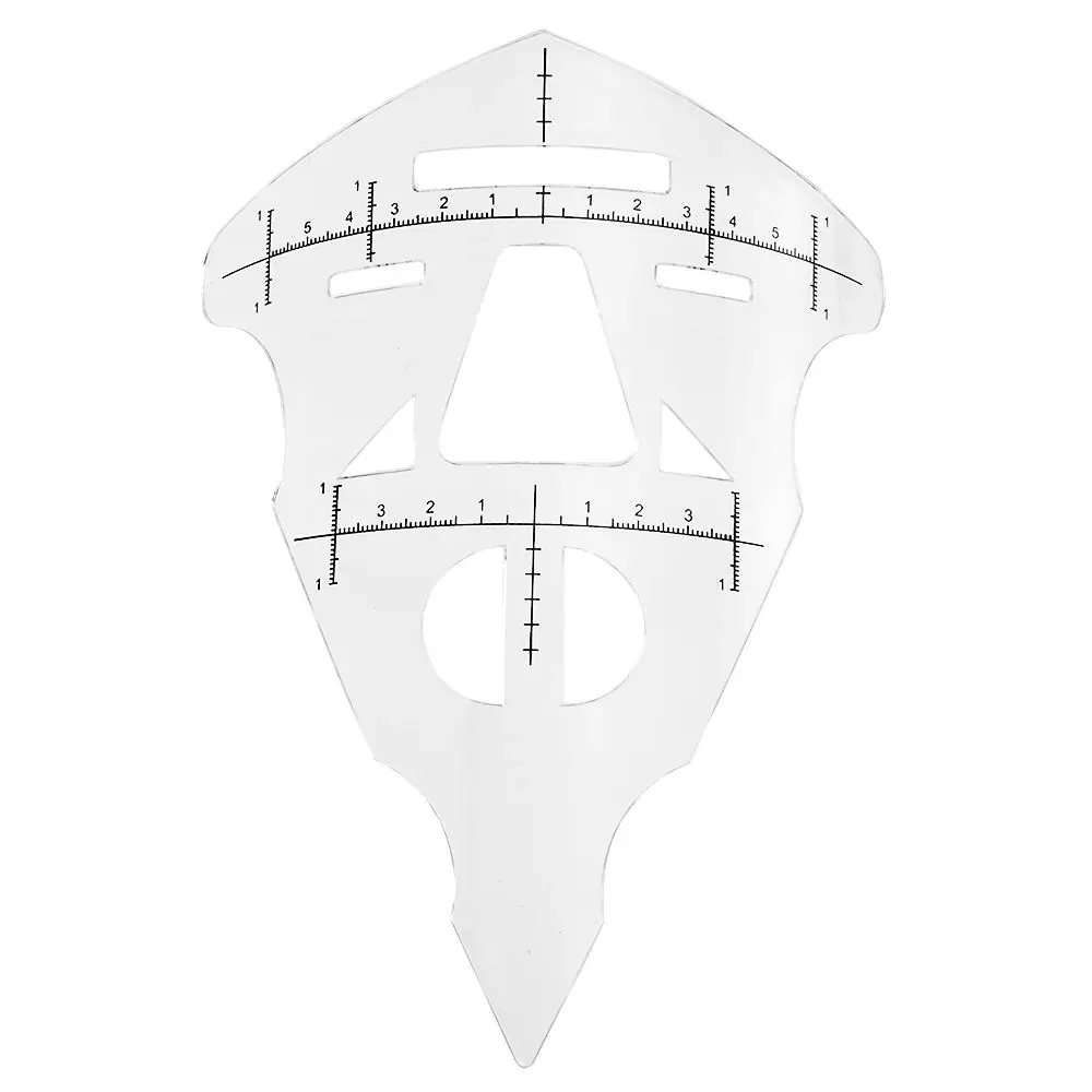 Линейка для макияжа лица и бровей трафарет татуажа губ косметический инструмент