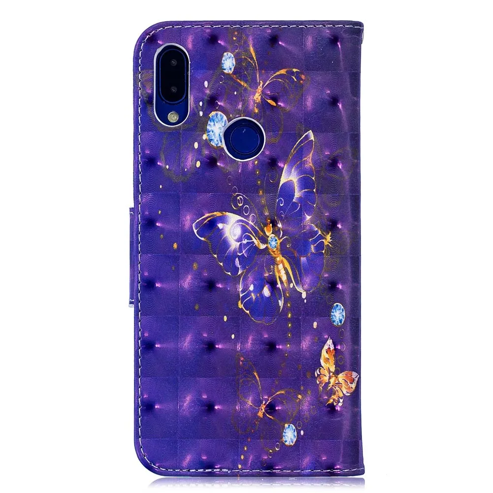 3D чехол для Xiaomi Redmi Note 7 5 5A 6 Pro с откидной крышкой телефона кожаный Note7 Note6 Note5 Note5A