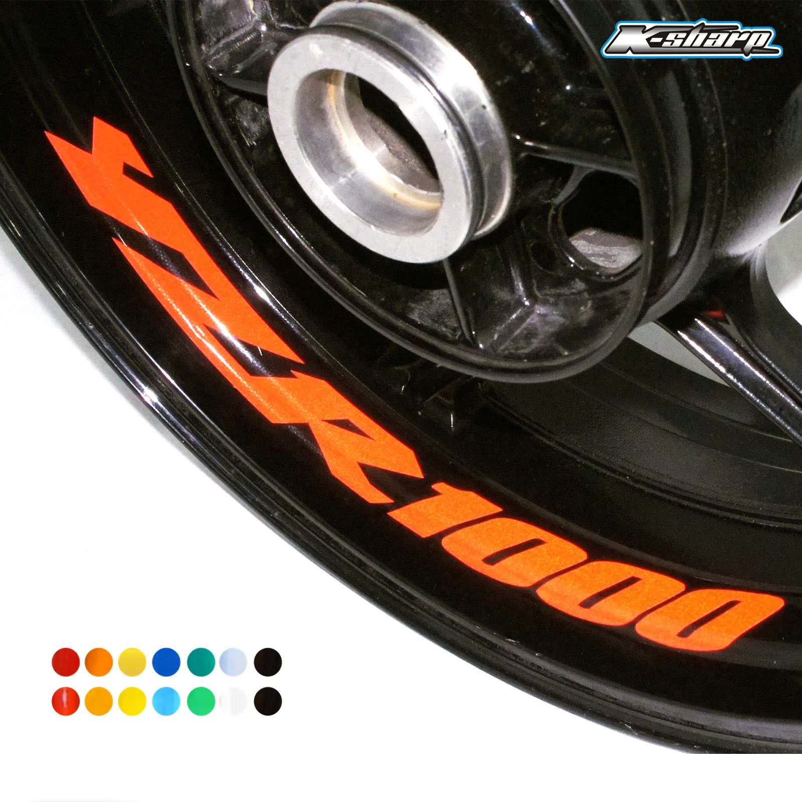 8 X индивидуальные наклейки на внутренние обода колеса, светоотражающие знаки, наклейки в полоску для YAMAHA YZR1000