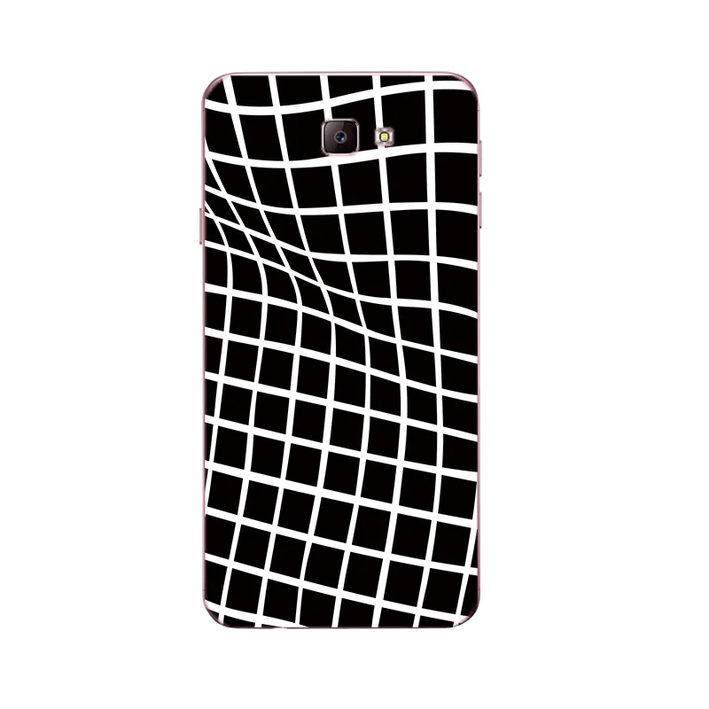 Custom Cases For Samsung Galaxy J5 Prime / J7 for J2 Shell J3 2016 2017 J3109 Soft TPU Geometry Striped Printing |