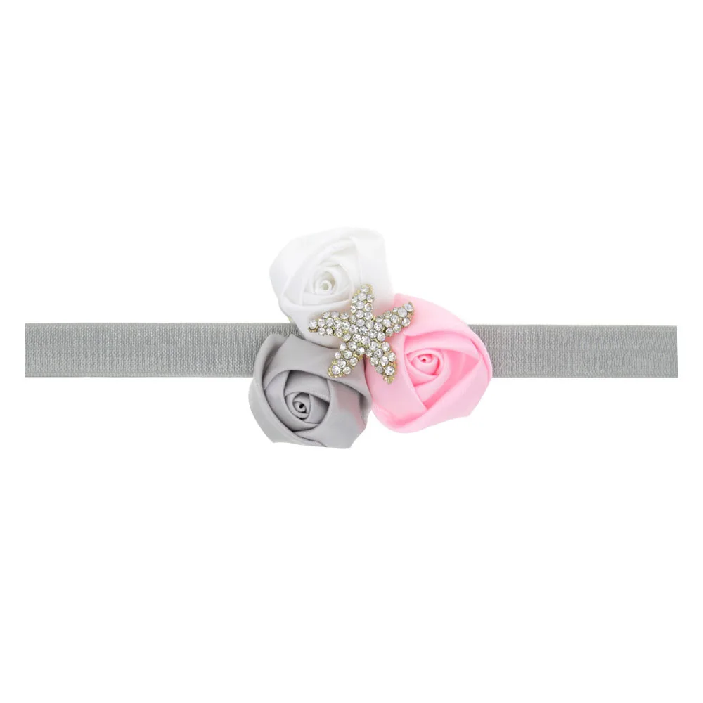 1 шт. атласные розетки в рулоне блестящие морские звезды для девочек эластичная