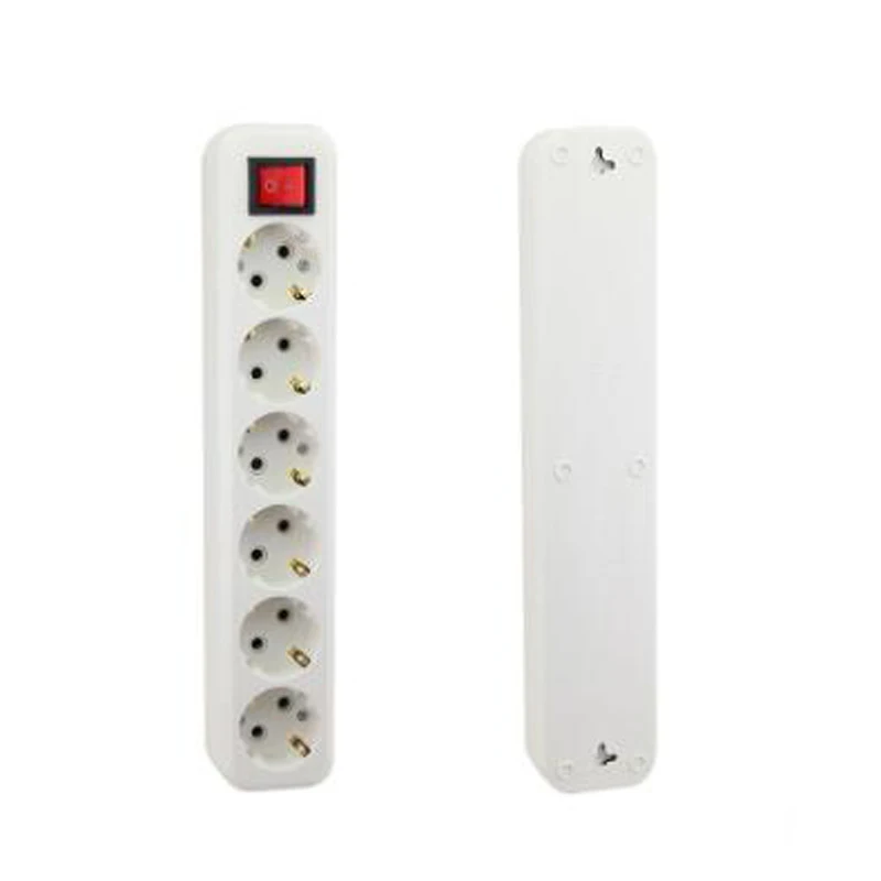 Удлинитель электрический с 2 круглыми контактами 3/5 м 6 розеток|power strip|ac power socketpower