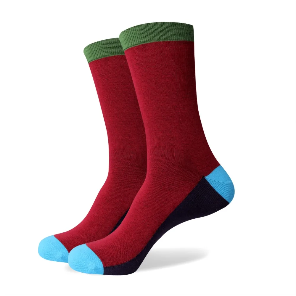 Мужские цветные хлопковые носки Match Up по оптовой цене без логотипа с