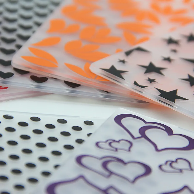 Пластиковые папки для тиснения линии штампов цветок геометрическое тиснение Diy