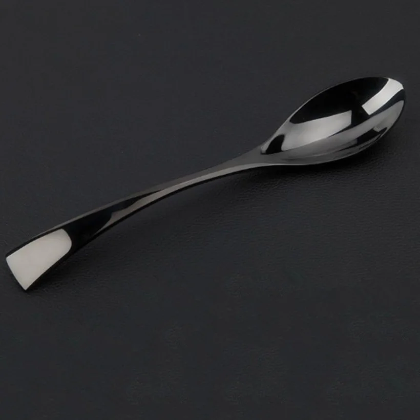 4 шт. черный Западный набор посуды для еды высокое качество нержавеющая сталь