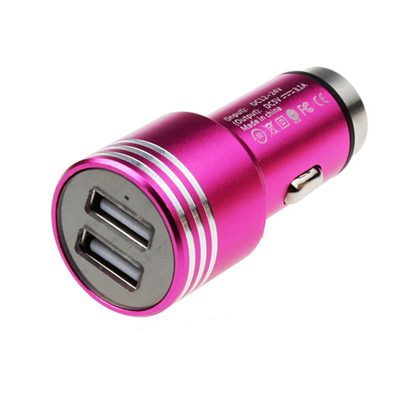 Новое специальное быстрое автомобильное зарядное устройство micro dual USB с цветным