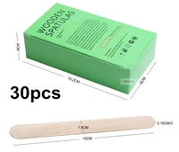 30pcs disposable wood wax spatula epilator wax for depilation hair removal applicator tongue depressor